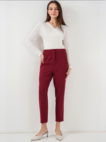 Coupe slim Pantalon Bigdart en rouge