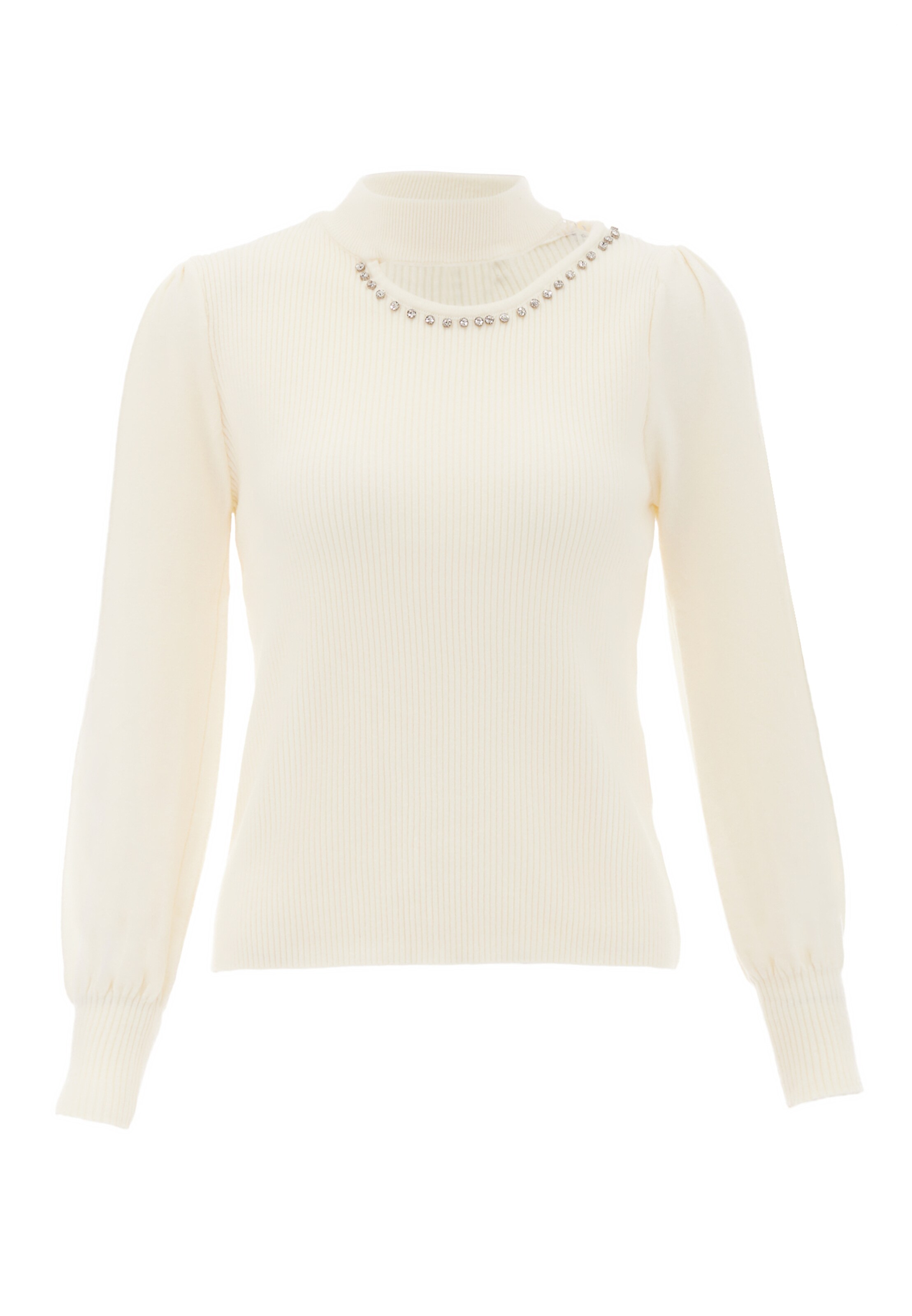 NAEMI Sweater in White: front