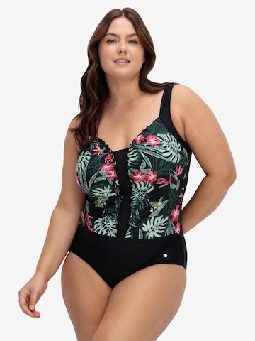 SHEEGO Swimsuit in Black: front