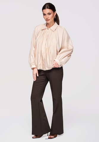 Ombre Blouse in Beige