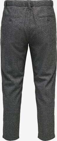 Only & Sons Zúžený strih Plisované nohavice 'LEO' - Sivá