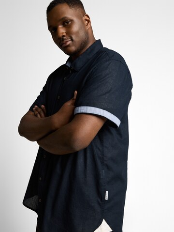 TOM TAILOR Men + Regular fit Button Up Shirt in Blue