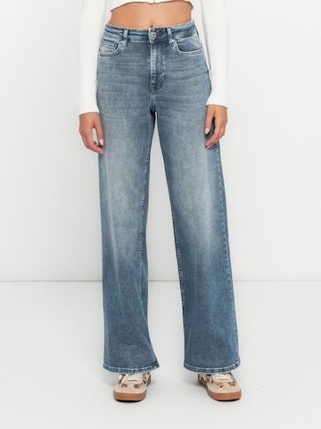 ONLY Wide leg Jeans 'ONLMADISON BLUSH' in Blauw: voorkant