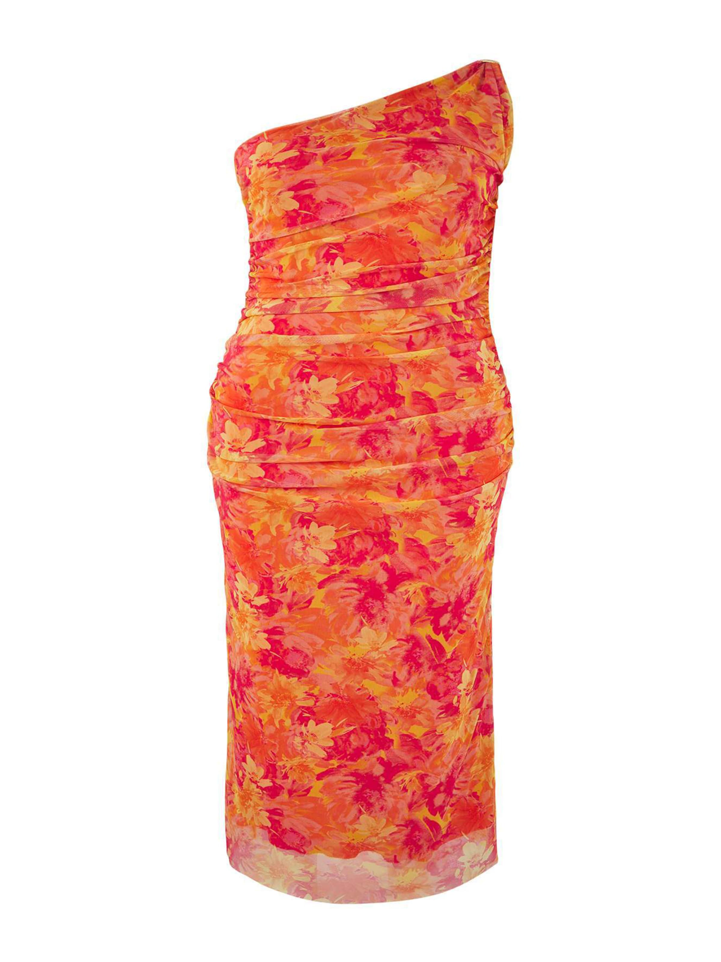 Trendyol Curve Dress in Orange: front