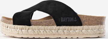 Bayton Pantolette 'Penelope' in Schwarz: predná strana