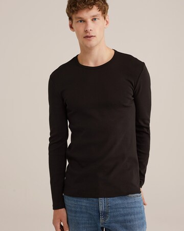 WE Fashion Футболка в Черный: спереди