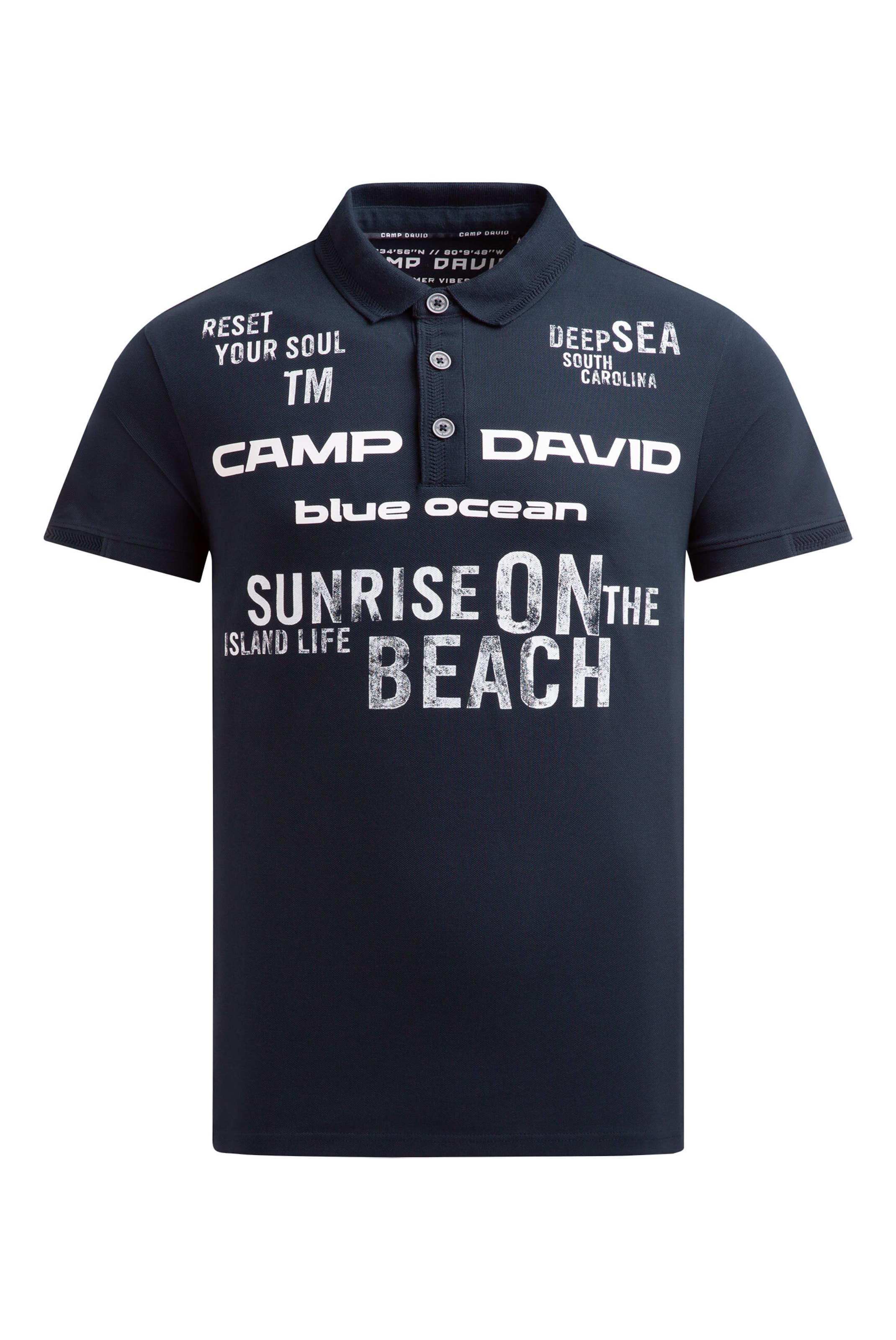 CAMP DAVID Shirt in Blue: front