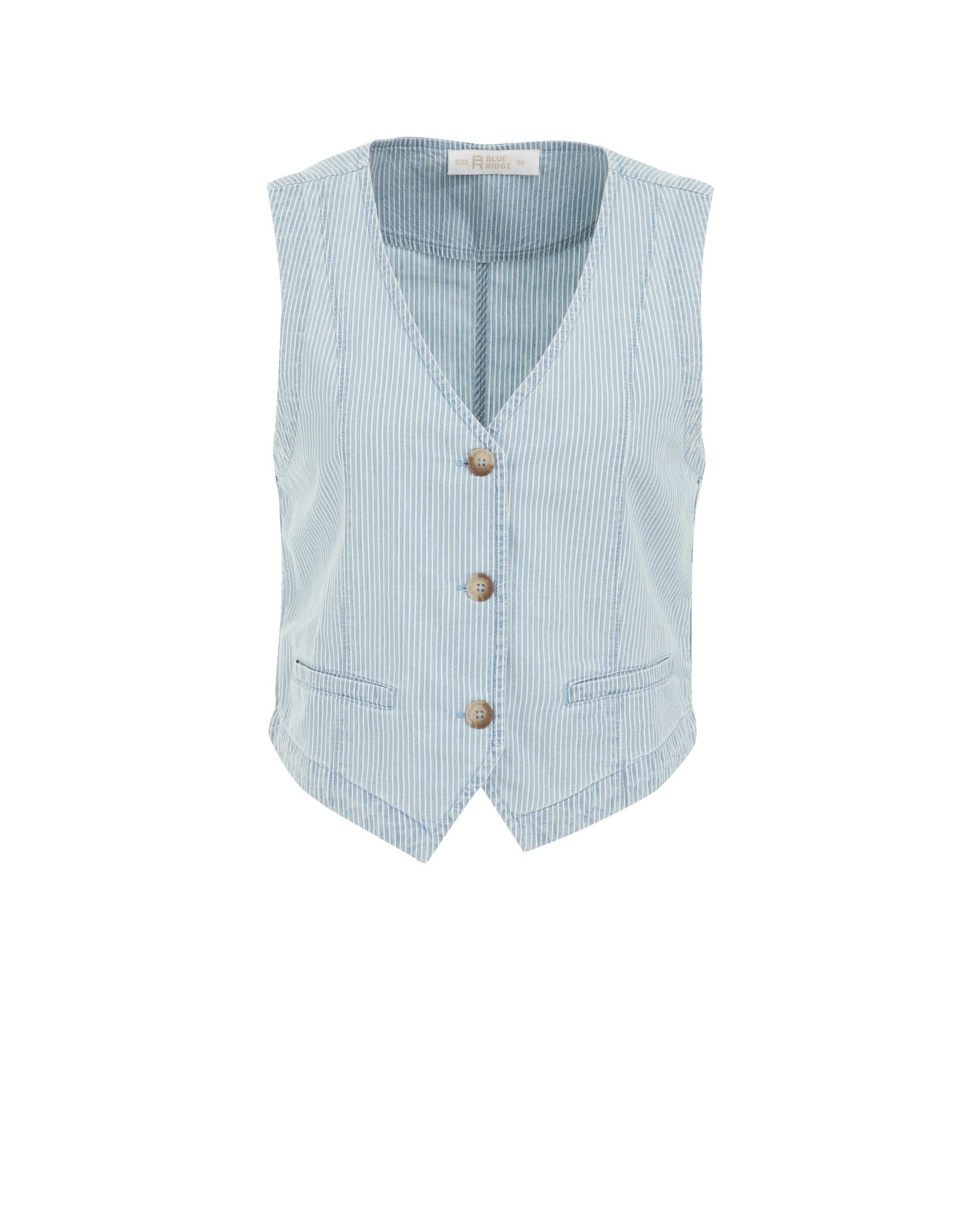 Gilet WE Fashion en bleu : devant