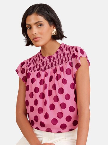 Camicia da donna di love & roses in rosa: frontale