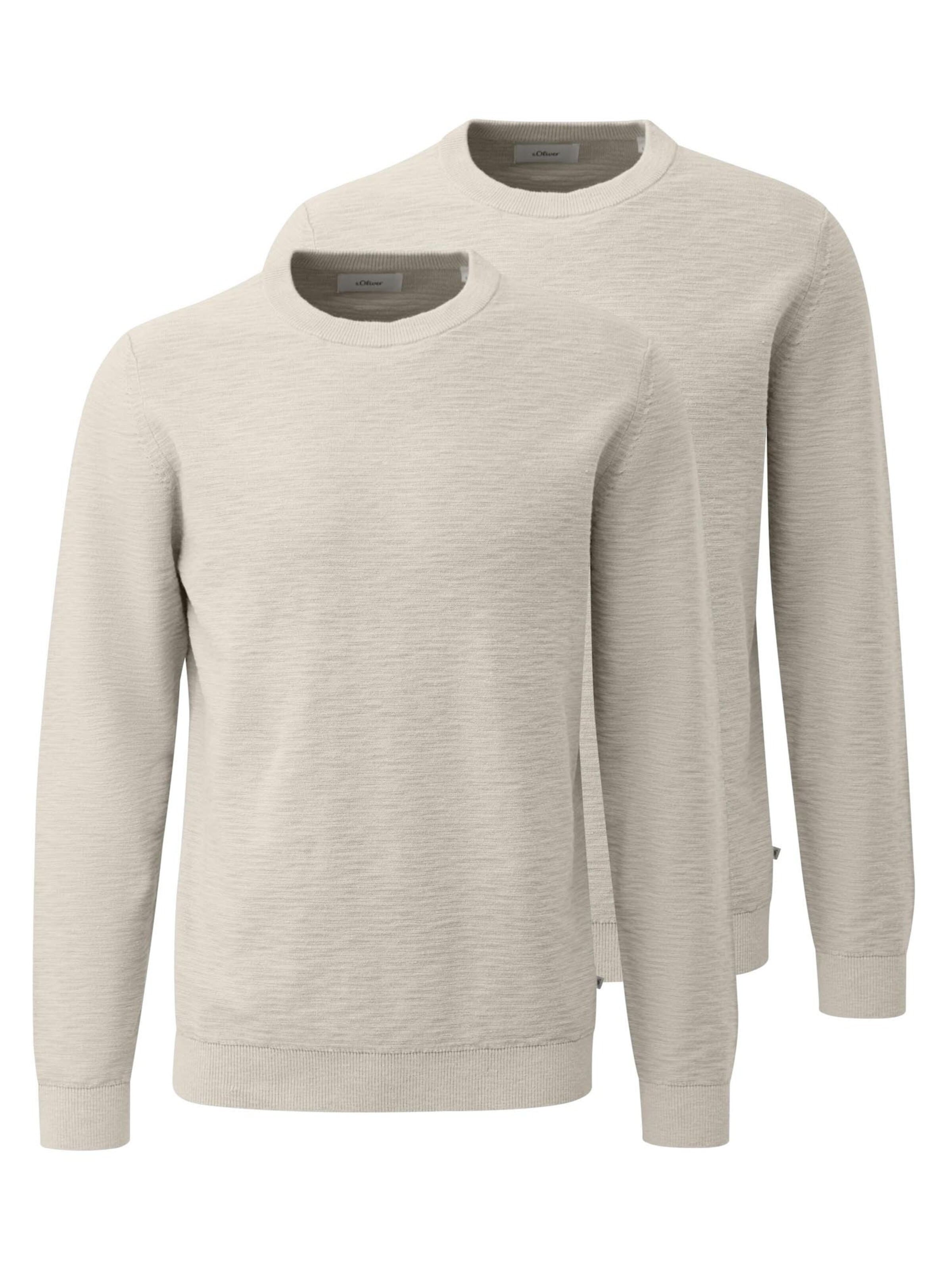 s.Oliver Sweatshirt 'Basic' in Beige: front