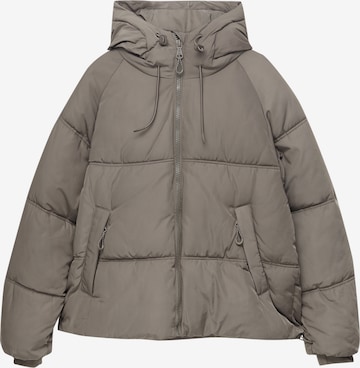 Pull&Bear Between-season jacket in Brown: front