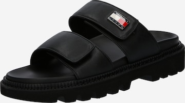 Tommy Jeans Pantolette i svart: framsida