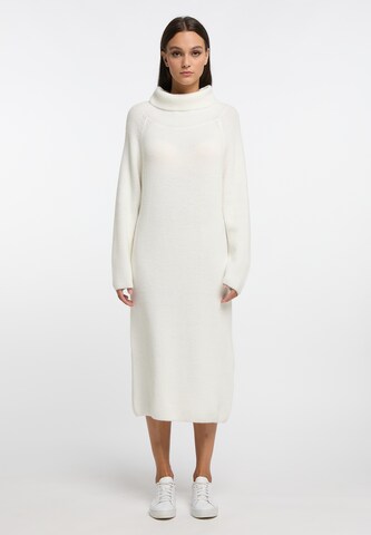 RISA Knit dress in White: front