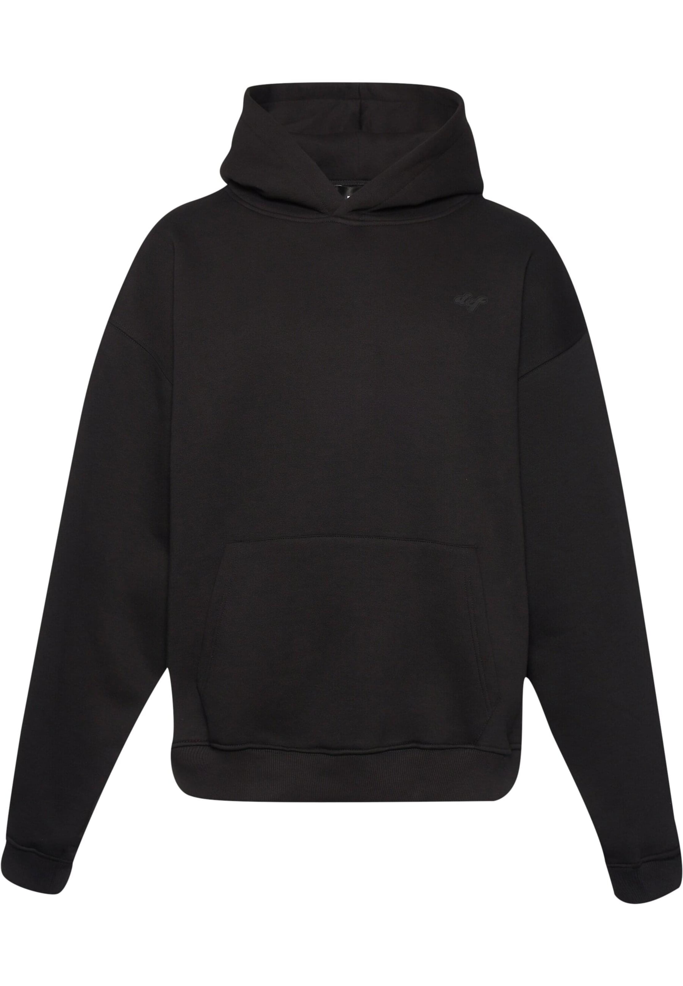 DEF Sweatshirt 'Needed' in Zwart: voorkant
