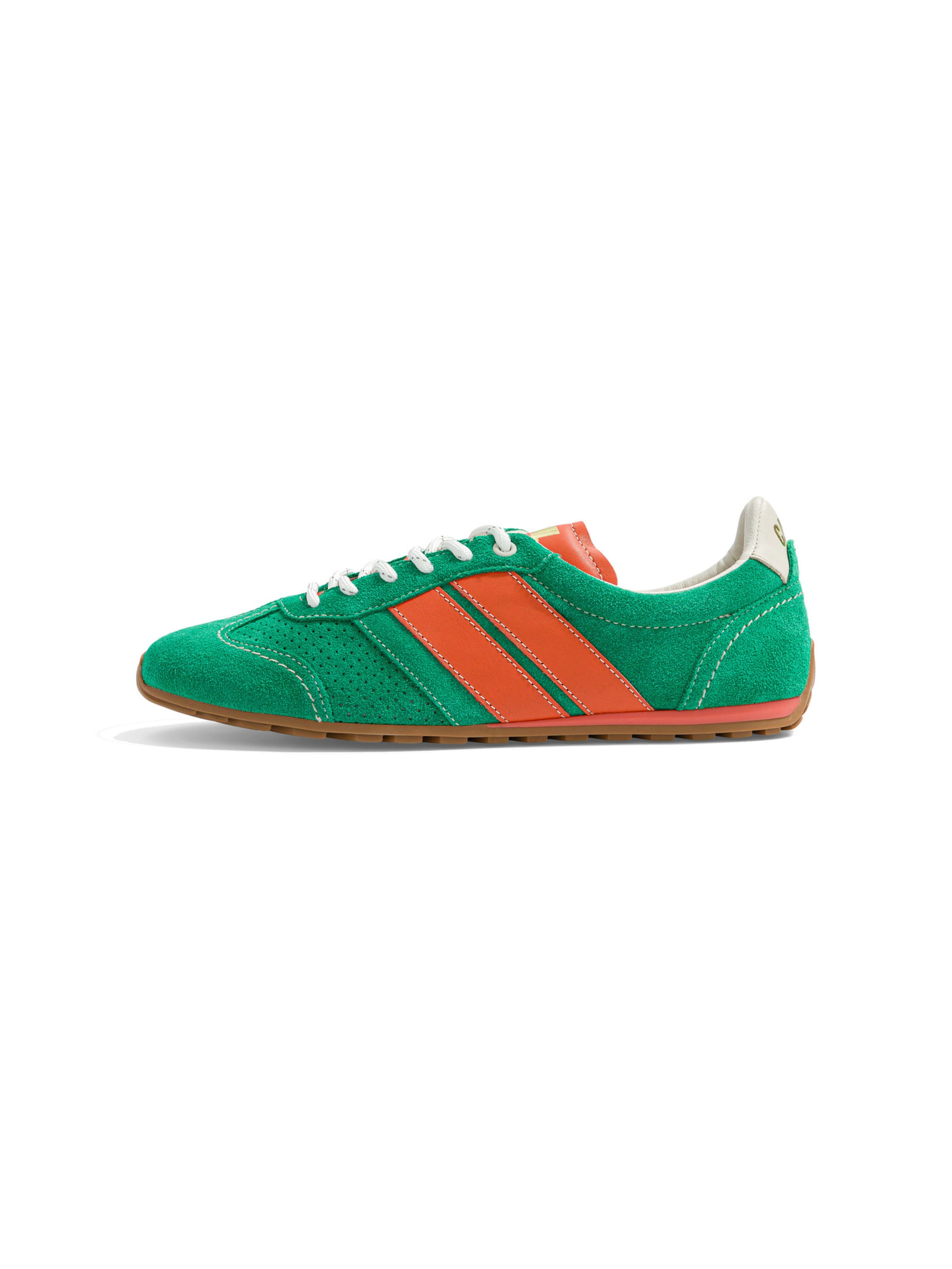 Scarpa stringata ' BALLET ' di Caval in verde: frontale