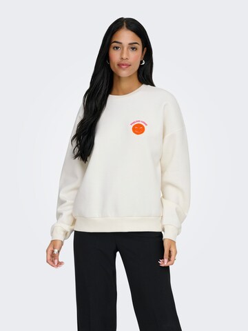 ONLY Sweatshirt in Weiß: Vorderseite
