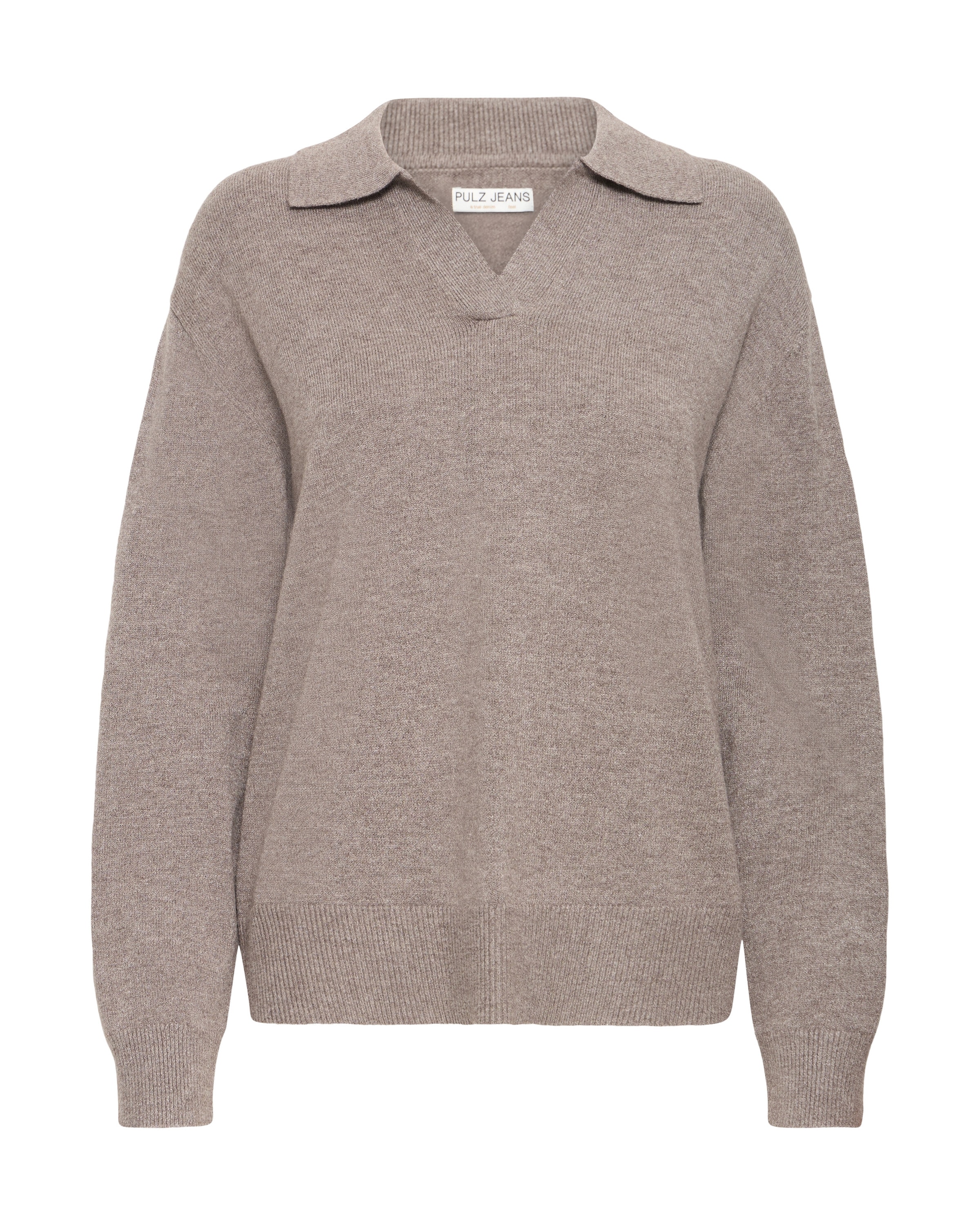 Pulz Pullover i brun: forside