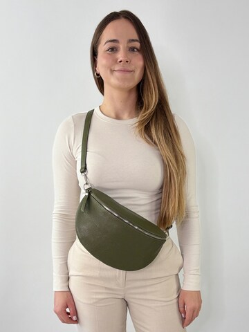 lePelou Fanny Pack 'TONI large' in Green: front