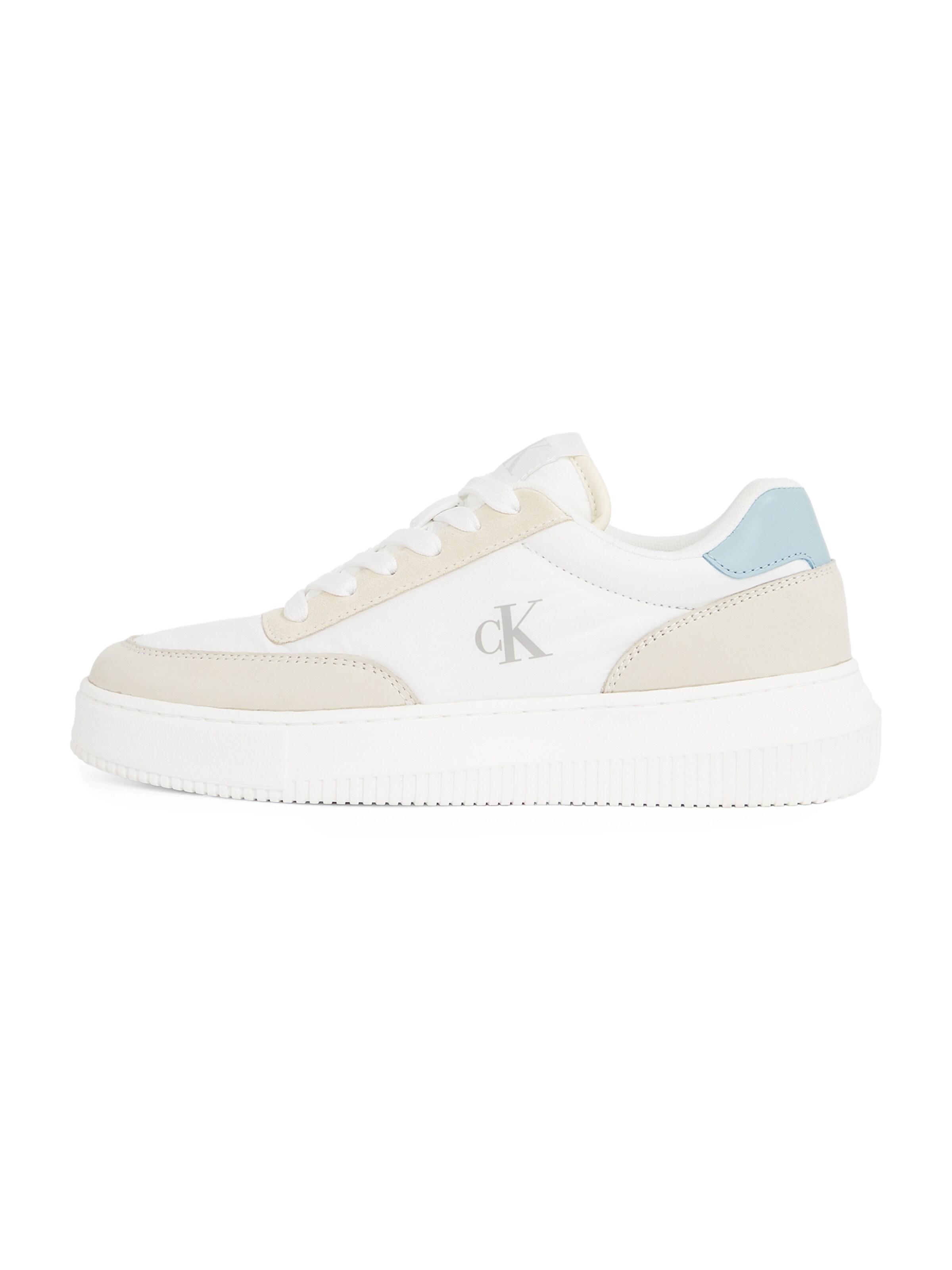 Sneaker bassa di Calvin Klein in bianco: frontale