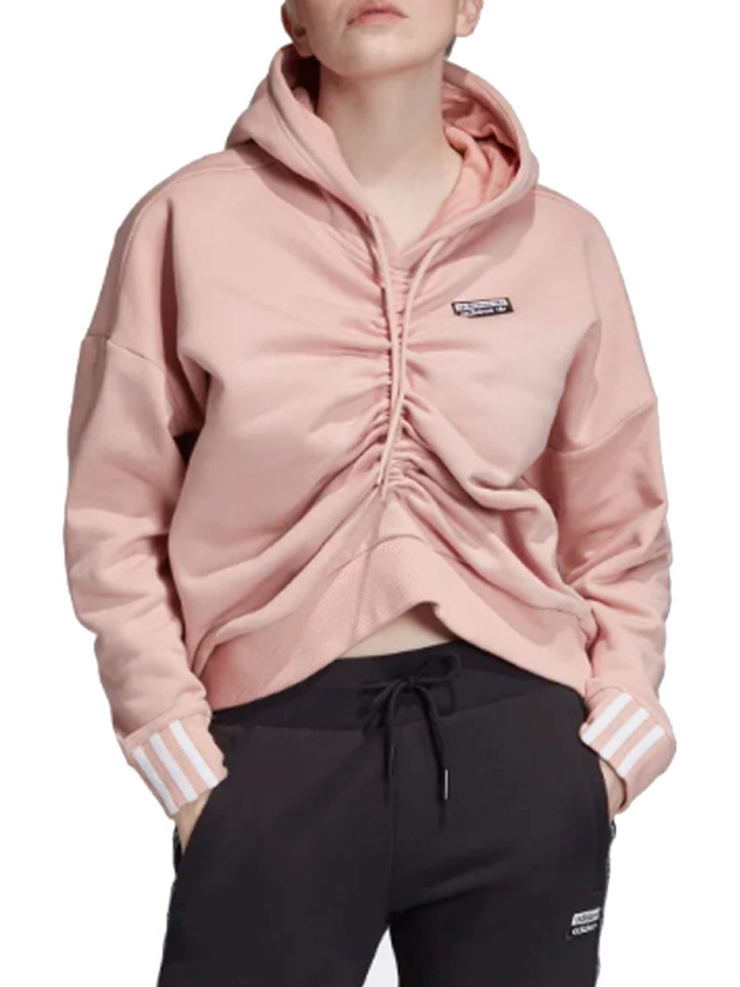 ADIDAS ORIGINALS Sweatvest 'Ruched' in Roze: voorkant