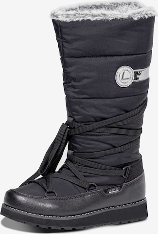 LUHTA Snowboots 'Tahtova' in Zwart: voorkant