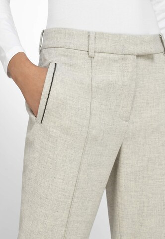 Basler Slim fit Pleated Pants 'AUDREY' in Grey