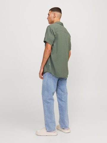 JACK & JONES Regular fit Overhemd 'Tampa Dobby' in Groen