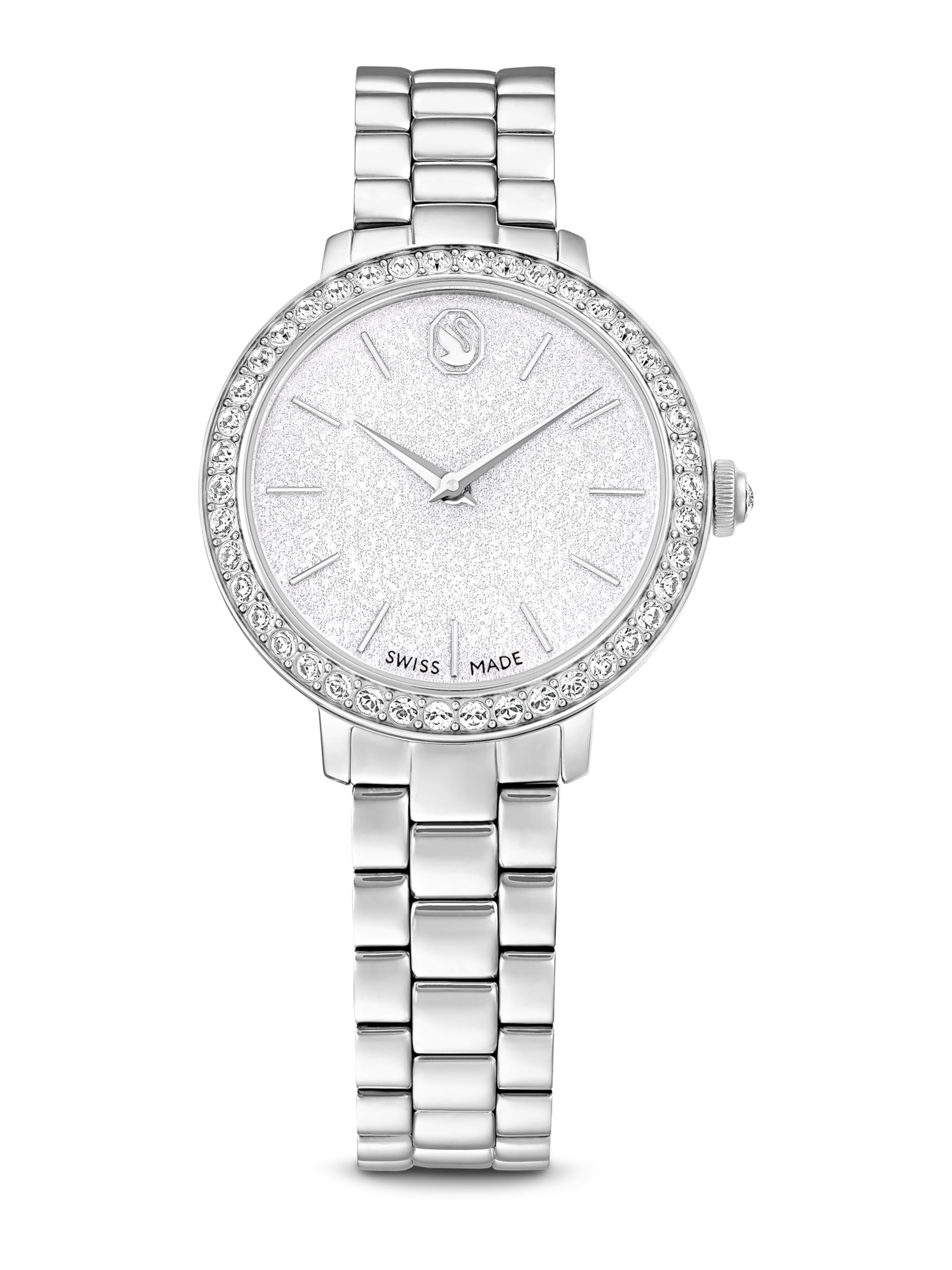 Swarovski Uhr 'Matrix' in Silber: Vorderseite