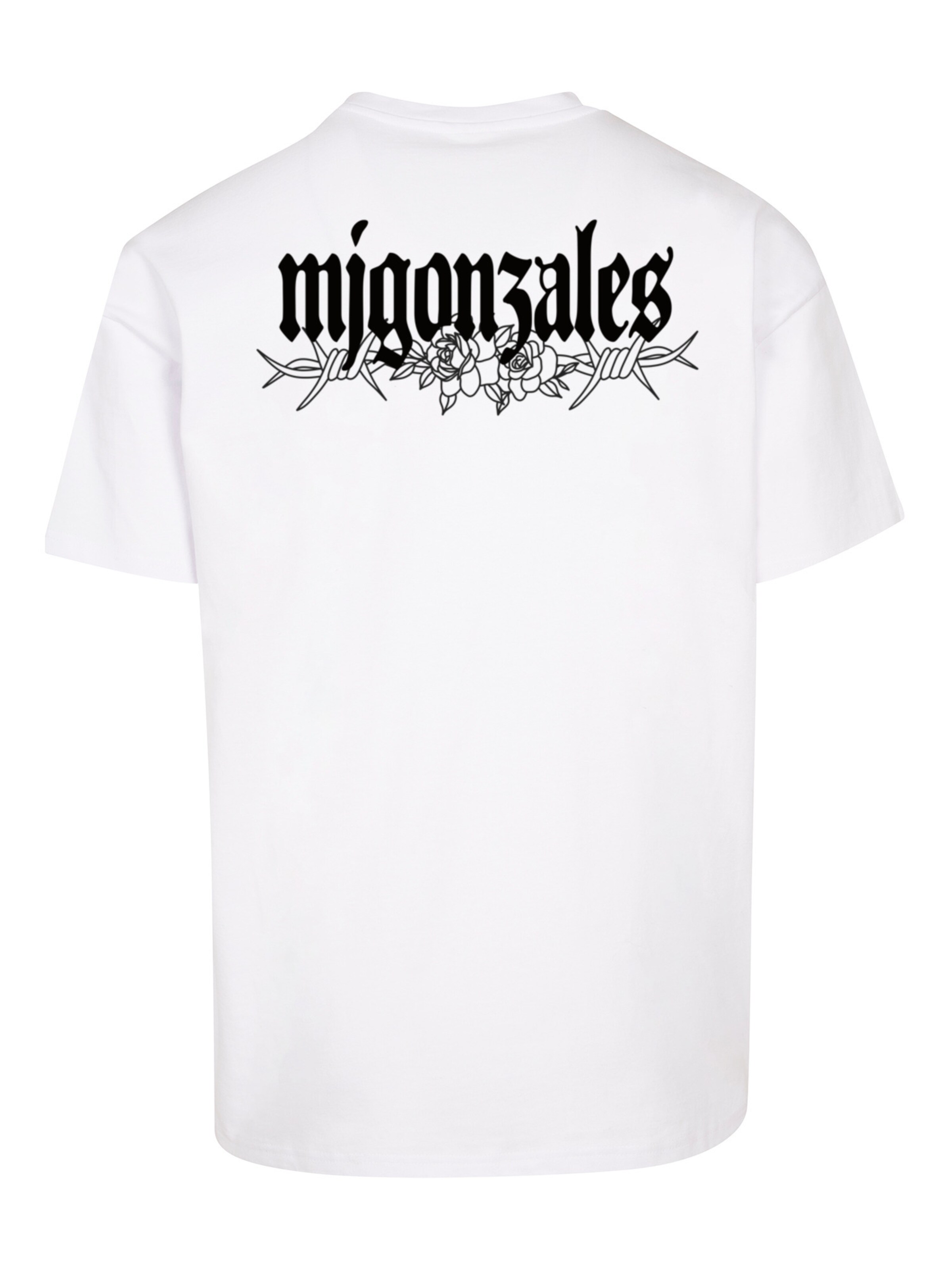 MJ Gonzales Shirt 'BARBED BLOOM' in Wit