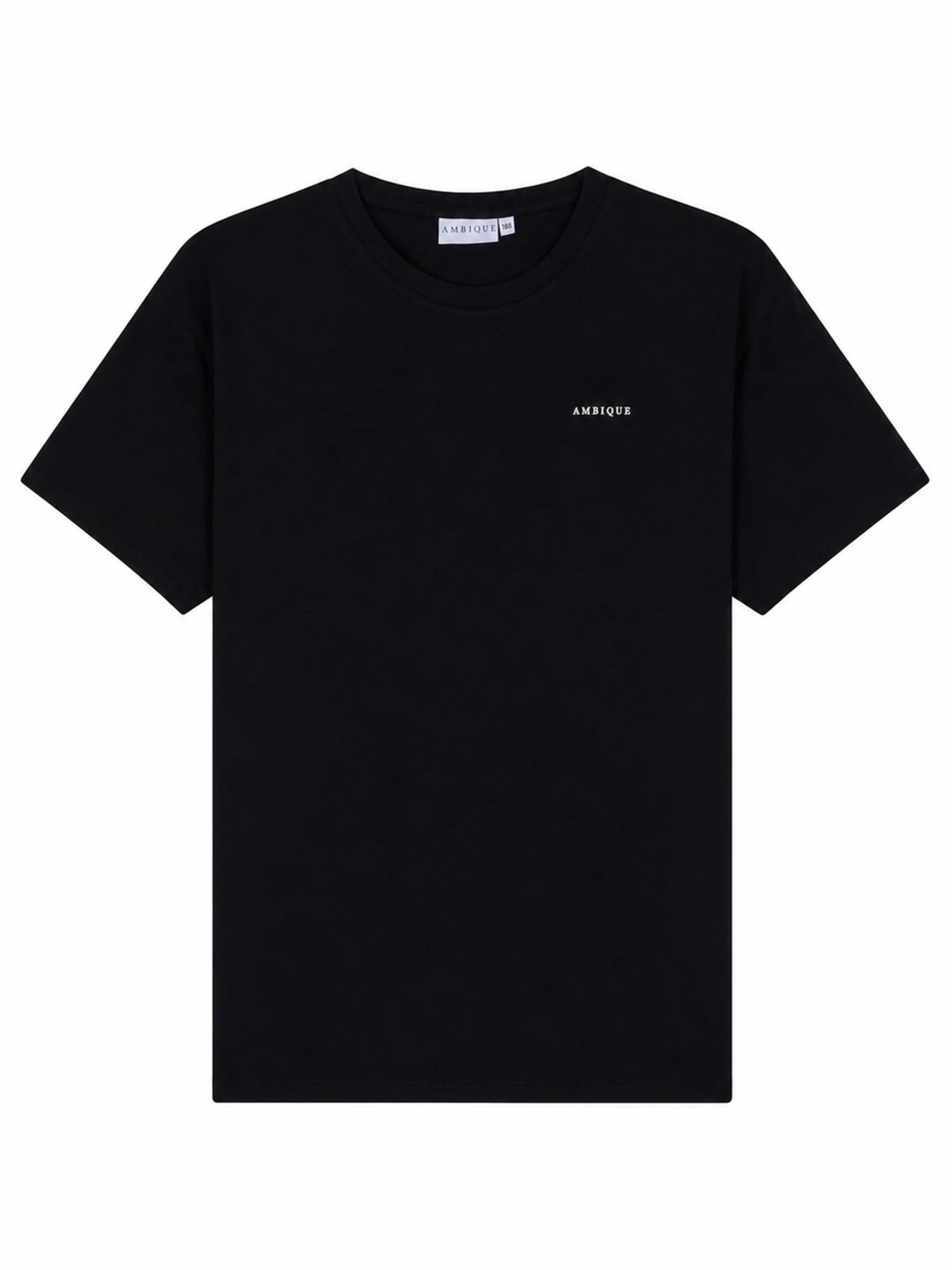 AMBIQUE Shirt 'JUSTIN' in Black: front