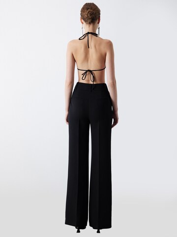 Wide Leg Pantalon à plis Ipekyol en noir