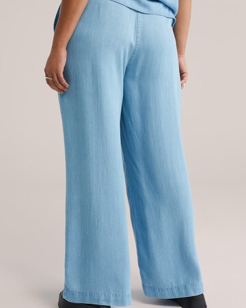 WE Fashion Широкий Штаны в Синий