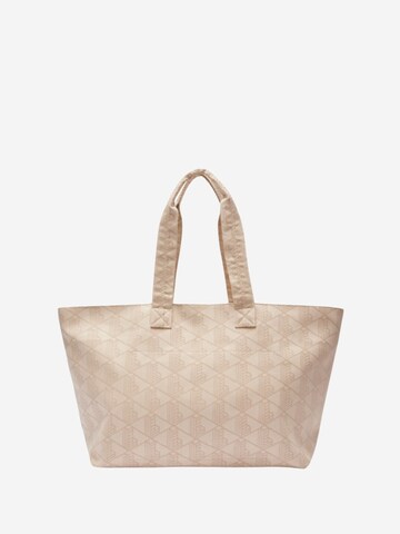 Cabas 'Lacoste Sac Cabas XL Summer Pack Mono Jaquard Blanc' LACOSTE en beige