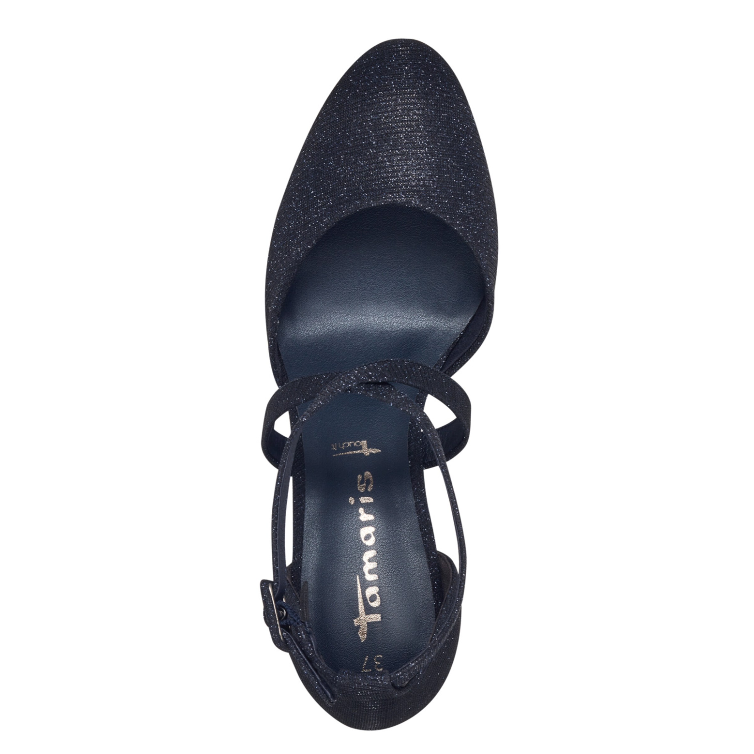 Décolleté sling di Tamaris in blu