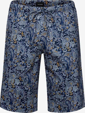 Hanro Pajama pants 'Night & Day' in Blue: front
