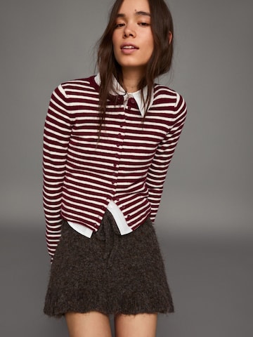 Bershka Kardigán - Červená: predná strana