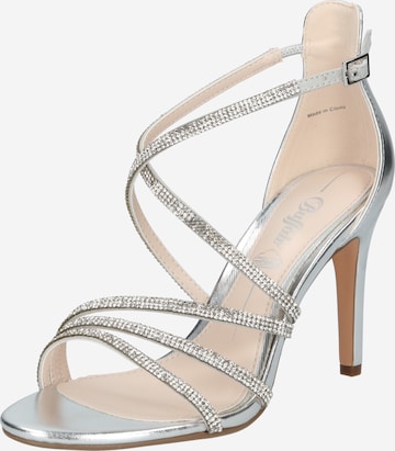 BUFFALO Strap Sandals 'Makai' in Silver: front