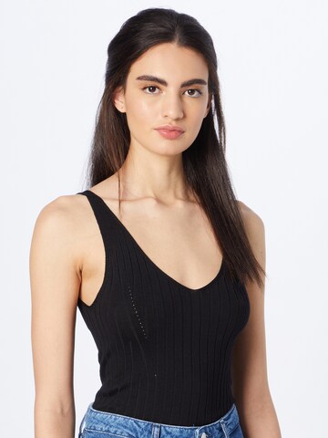 Soft Rebels Knitted Top 'Sif' in Black: front