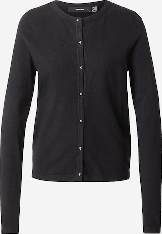 Cardigan 'VMHAPPY' VERO MODA en noir : devant