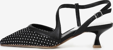 CAFè NOIR Slingpumps in Zwart: voorkant