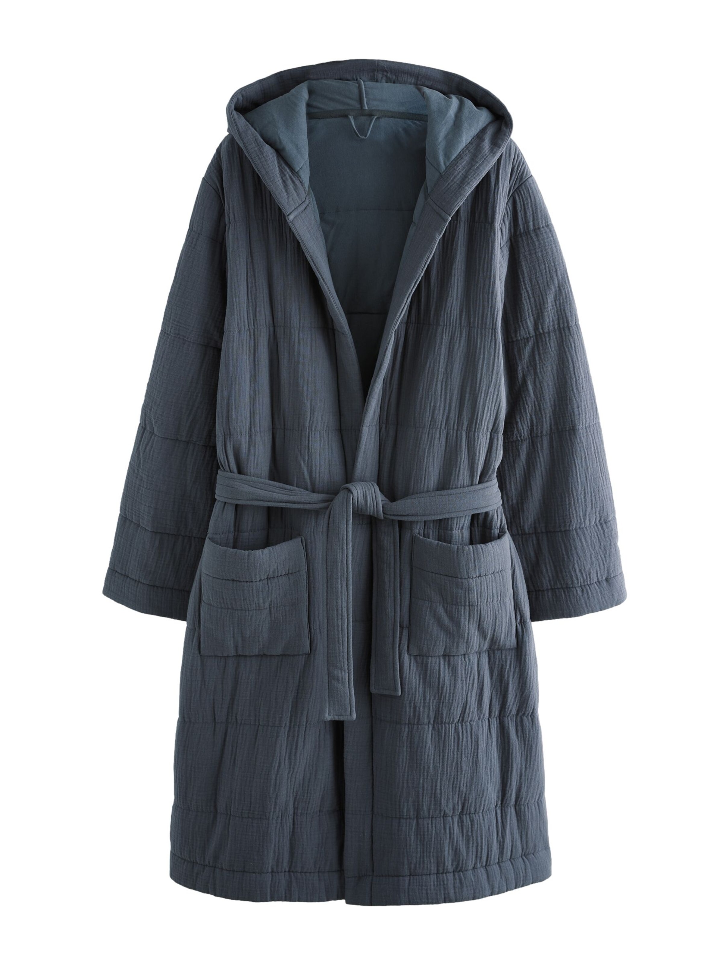 Next Bademantel in Grau: Vorderseite