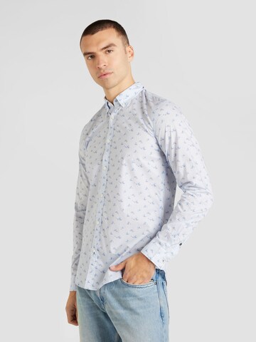 SCOTCH & SODA Slim fit Overhemd 'Ditsy' in Blauw: voorkant