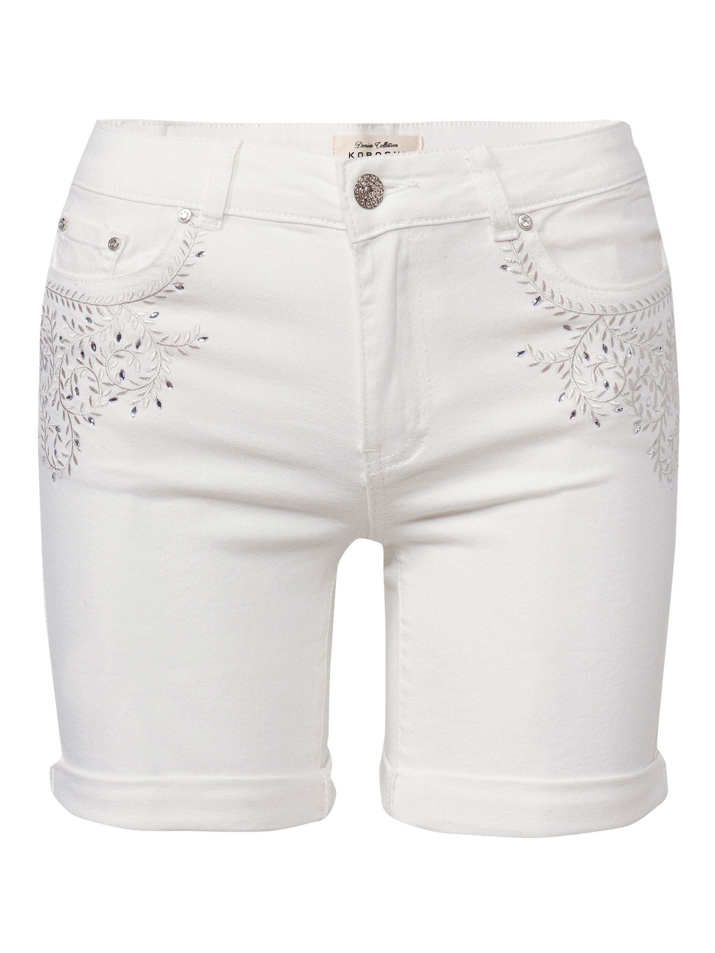 KOROSHI Slimfit Džíny – bílá: přední strana