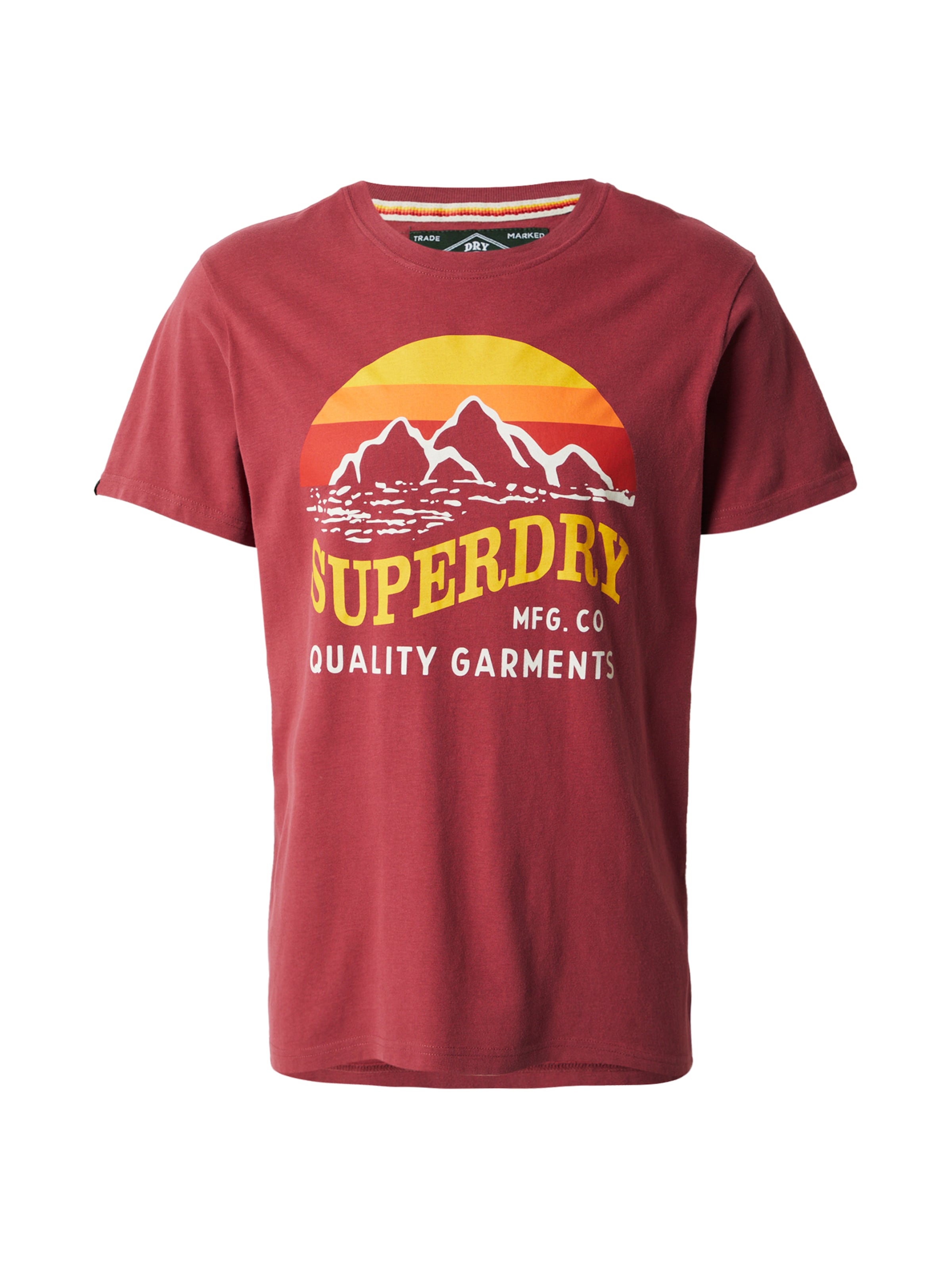 T-Shirt 'Great Outdoors' Superdry & Co en rouge : devant