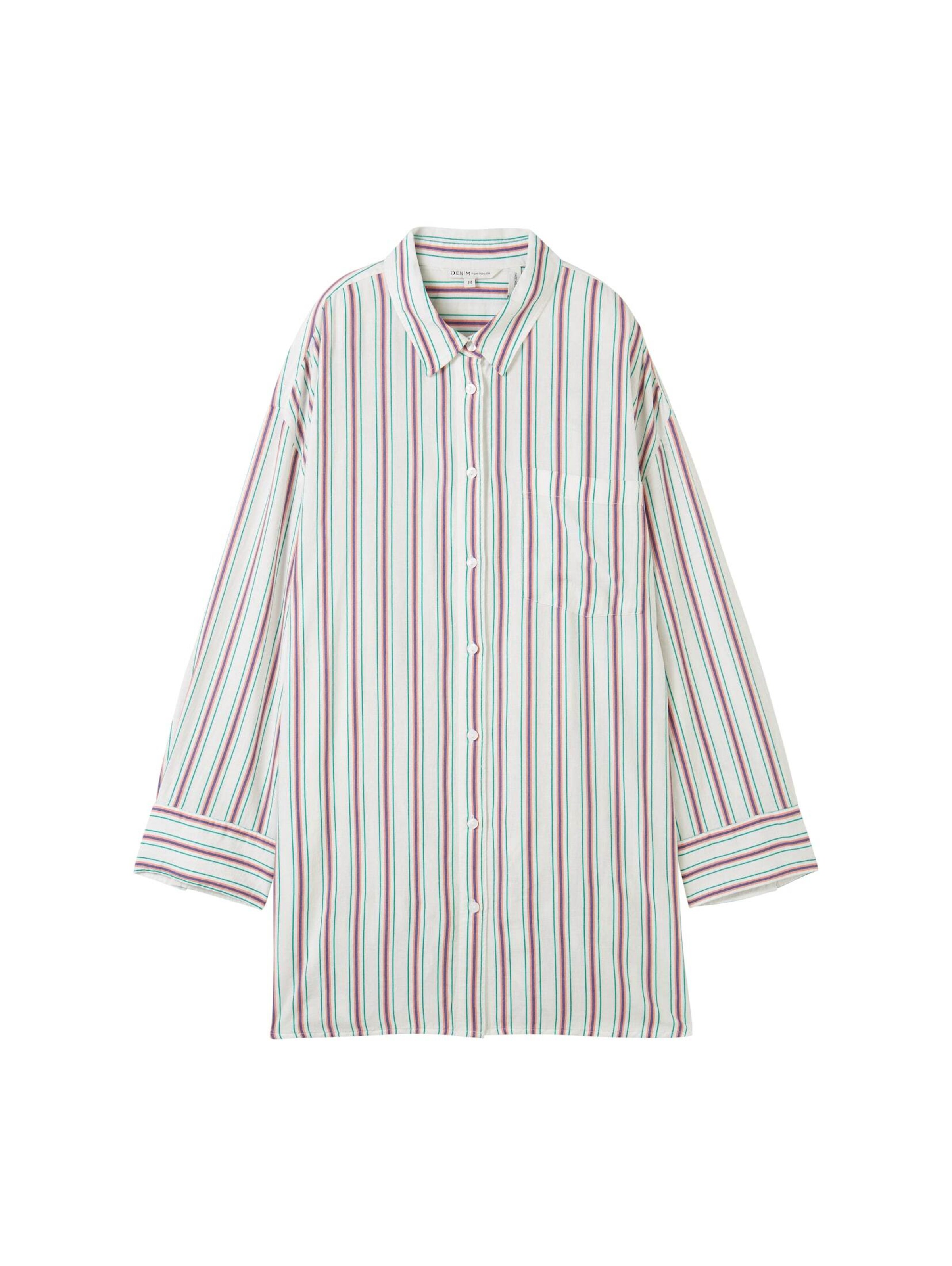 TOM TAILOR DENIM Blouse in Wit: voorkant