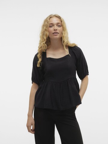VERO MODA Shirt 'LUCINDA' in Schwarz: Vorderseite