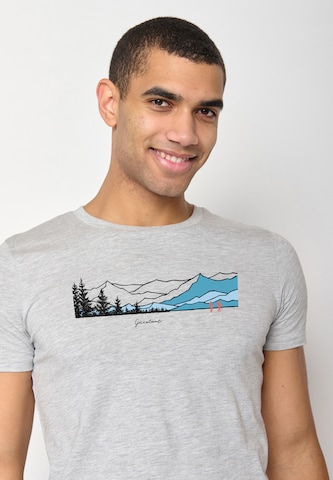 Maglietta 'Nature Hike Together' di GREENBOMB in grigio