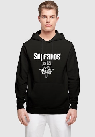 Sweat-shirt 'The Sopranos - TV Show' Merchcode en noir : devant