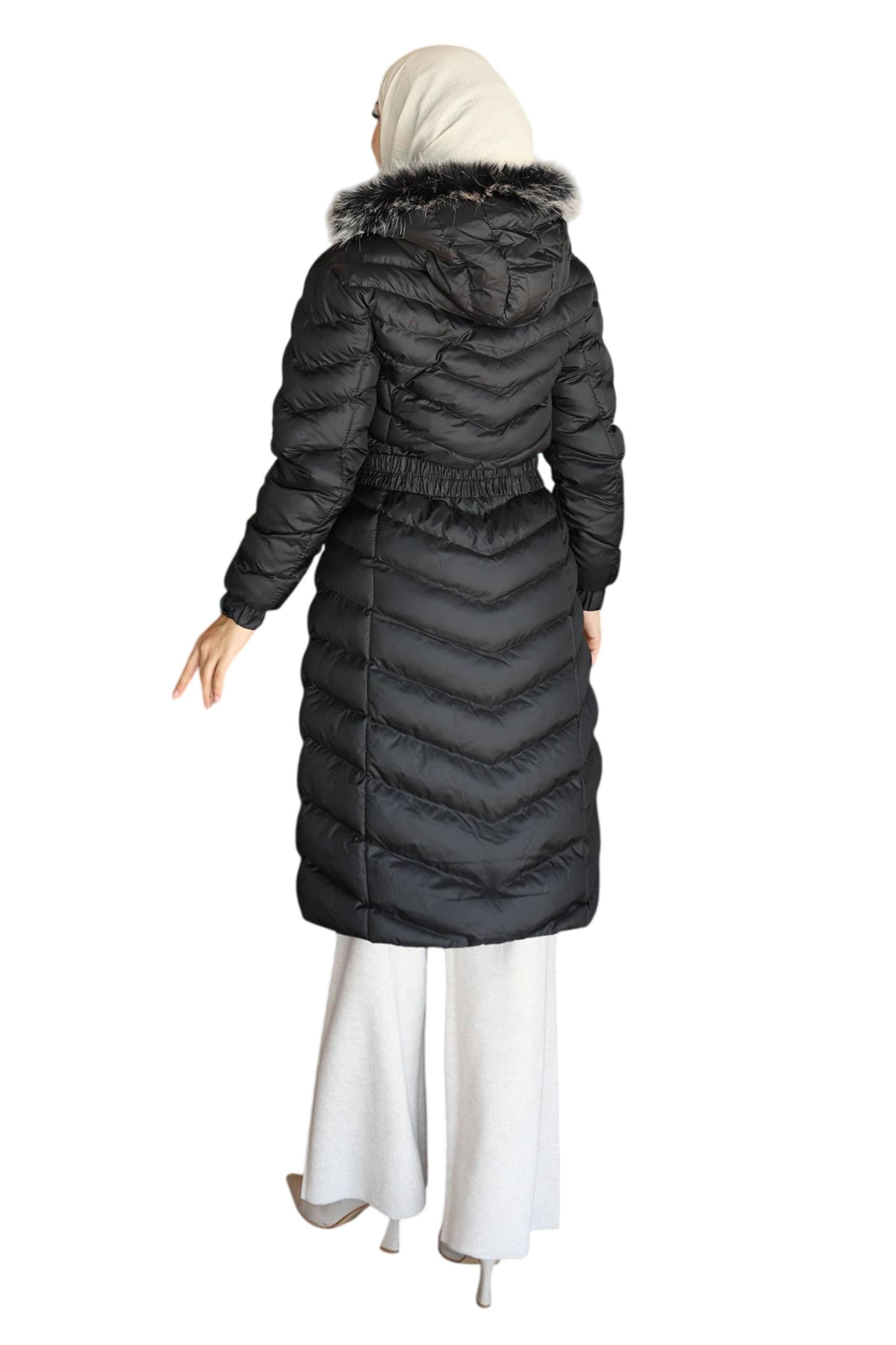 MODAMIHRAM Winterjas in Zwart