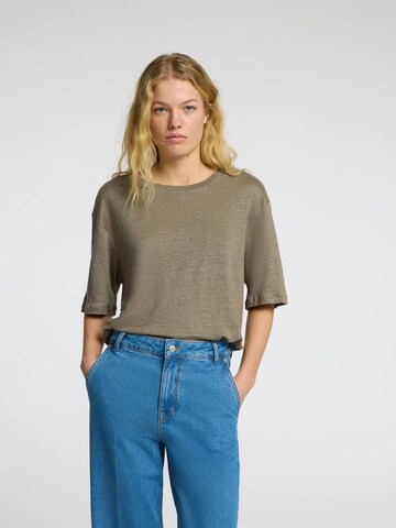 SELECTED FEMME Oversized Shirt 'SLFVILJA' in Grey